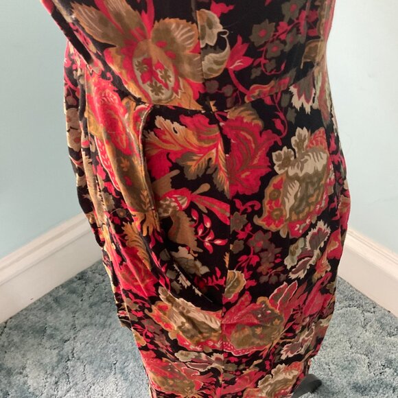 R.J. Stevens Red Floral Size 6 Jumpsuit - Picture 6 of 6